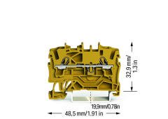 2002-1206 2,5mm² Sarı Ray Klemens