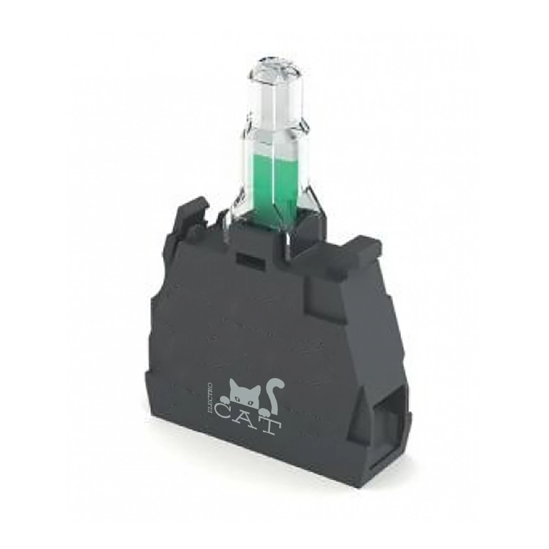 CAT BA9G YEŞİL RENK 220V LED KONTAK YUVASI