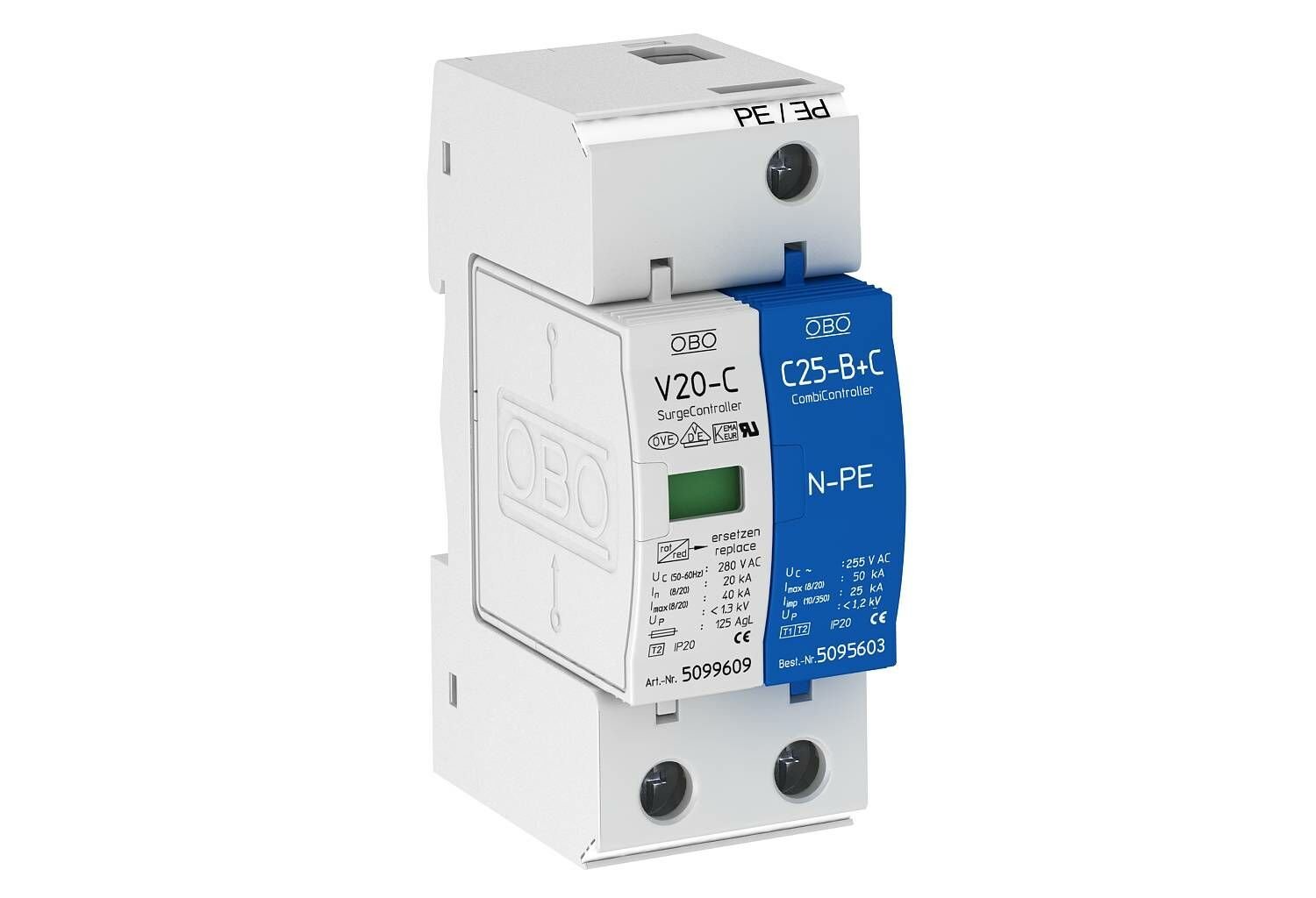 Tip 2 Parafudr ; 1+1 ; V20-C 1+NPE-280; (280V) - 5094650