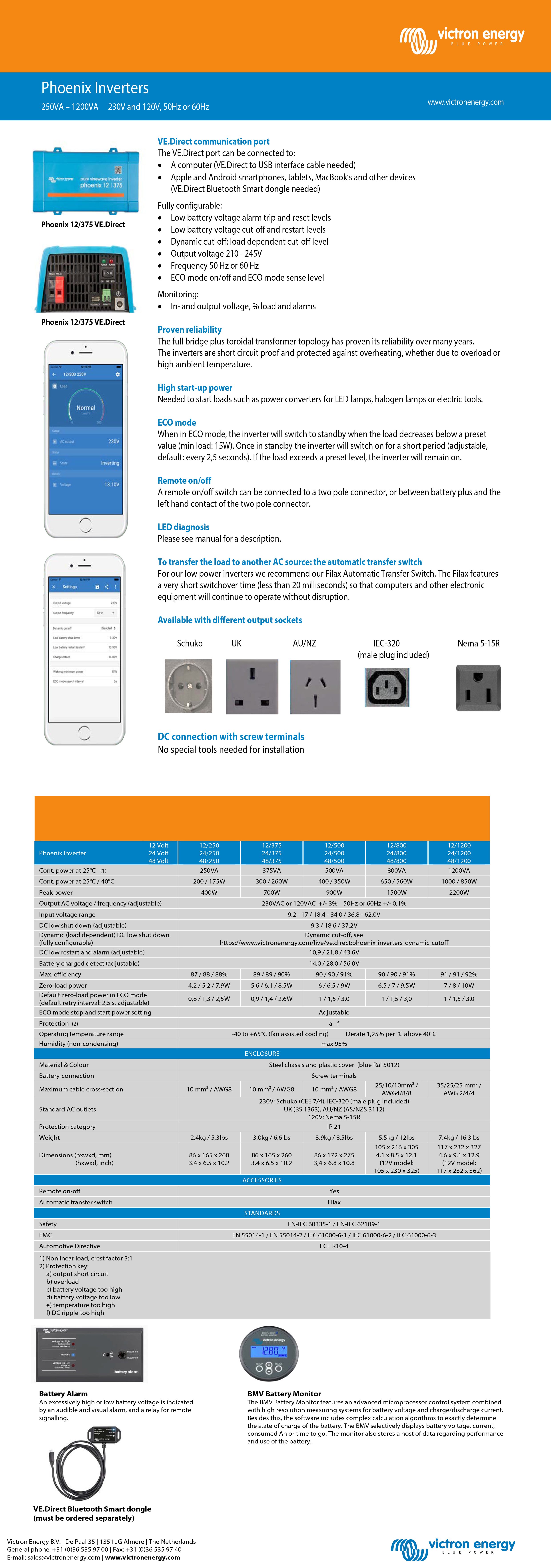 Phoenix 12/1200 VE.Direct Schuko