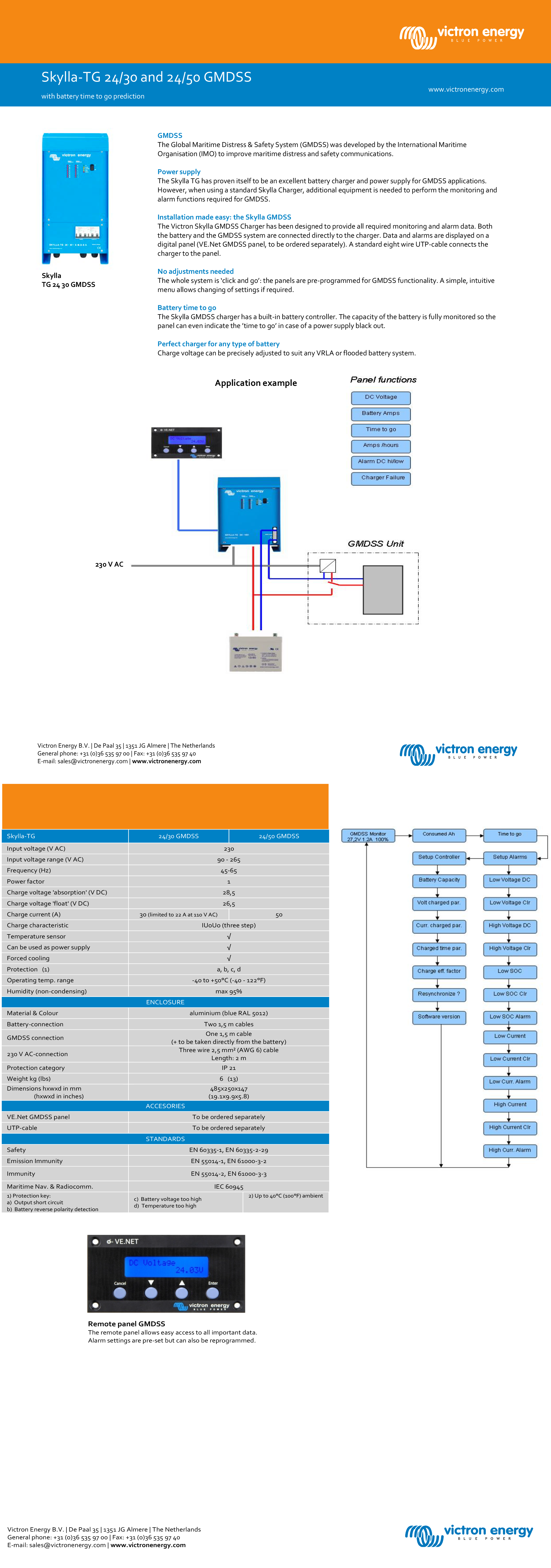 Victron Skylla-TG 24V/30A Akü Şarj Aleti GMDSS