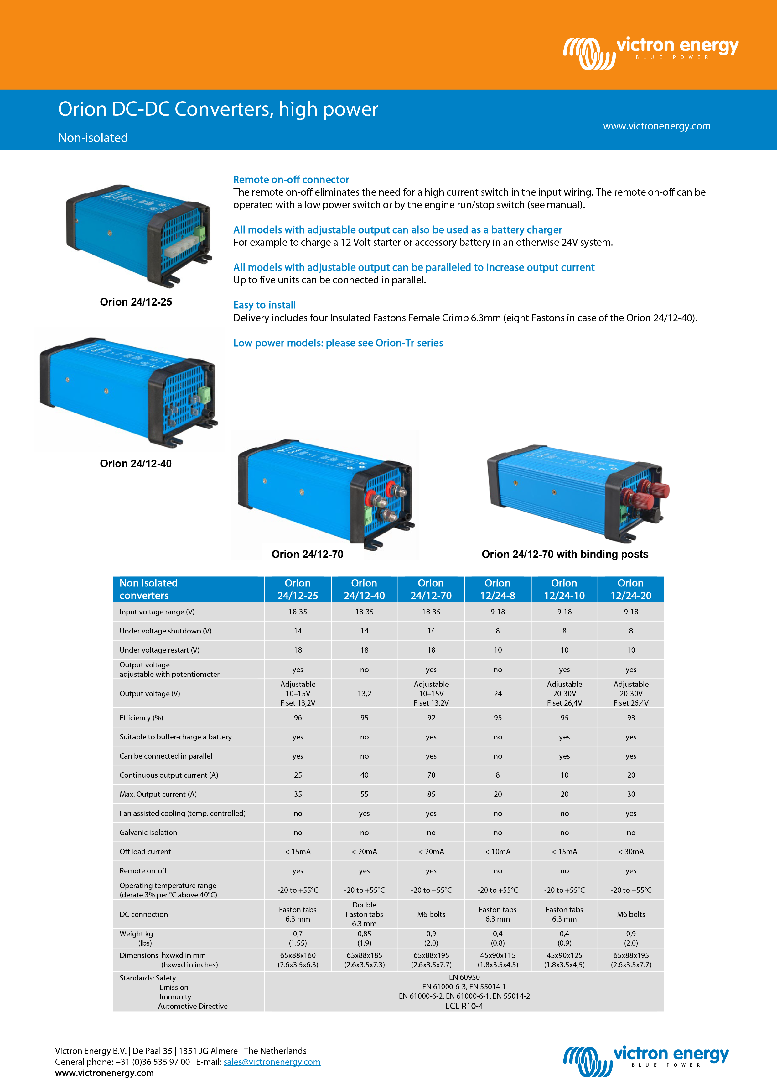 Victron Orion 12/24-10 DC-DC Converter