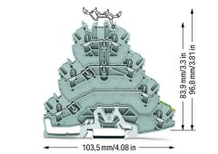 2002-4127 2,5mm² 4 Katlı Motor Klemens
