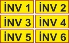 İNV 1-6 ARASI 4x10 CM FOLYO