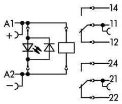 788-312 DC 24 V, 2x8 A, soketli