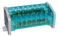 2 Kutuplu Kapaklı Dağıtıcı Ünite  15x10mm² 10 Delikli 250A