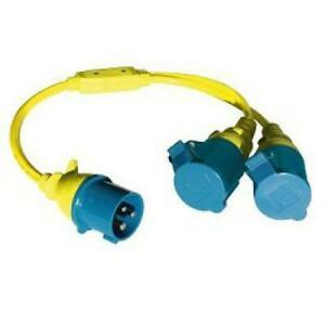 Splitter cord 16A/250V   (CEE/2xCEE)