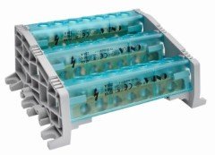 3 Kutuplu Kapaklı Dağıtıcı Ünite  15x10mm² 7 Delikli 250A