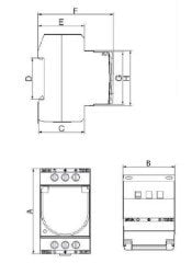 RAYA MONTAJ PANO PRİZİ,ÇİFT GİRİŞLİ LEDLİ,TOPRAKLI (KAPAKLI)