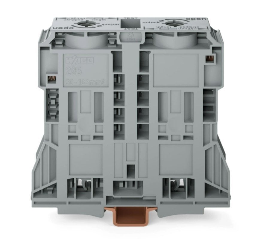 285-1185 2 iletkenli geçiş klemensi; 185 mm²
