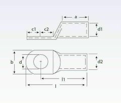 SQ 95-M10 Standart Tip (SKP) Sıkmalı Kablo Pabucu
