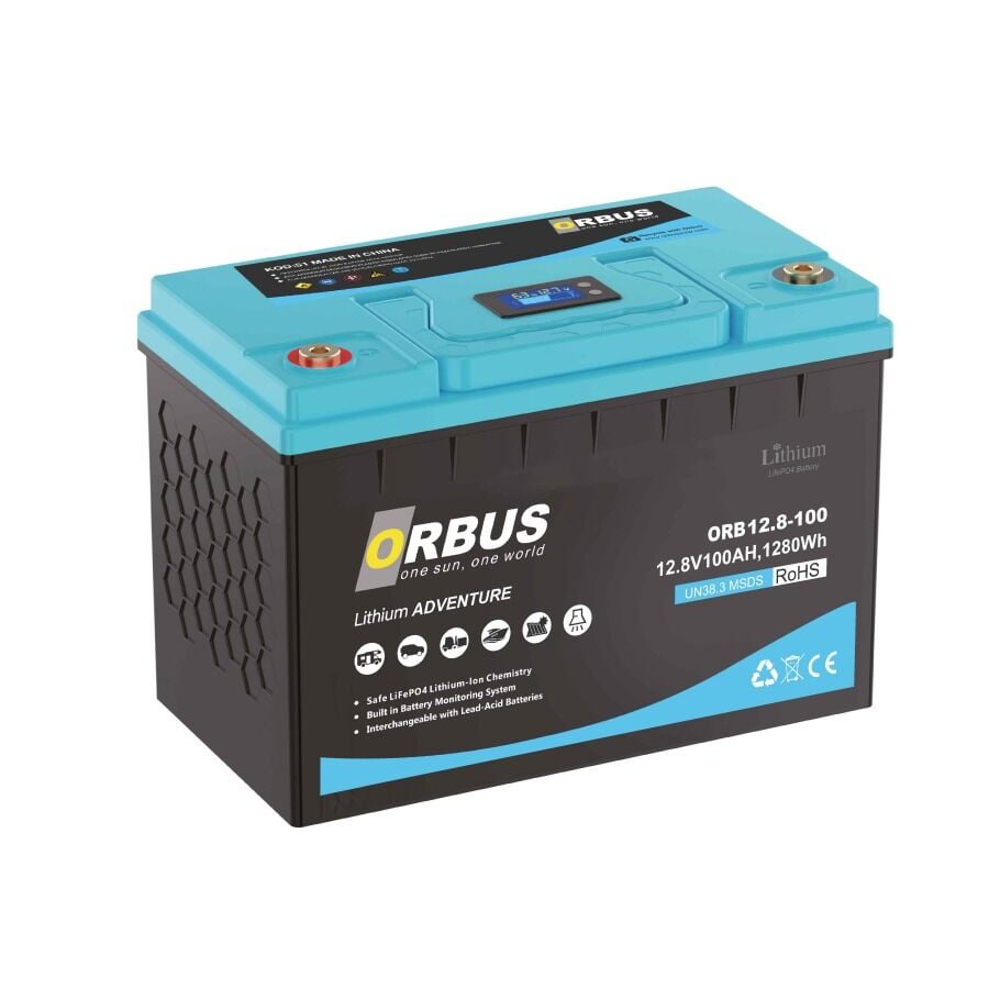 12.8V 100Ah ORBUS Lityum Akü